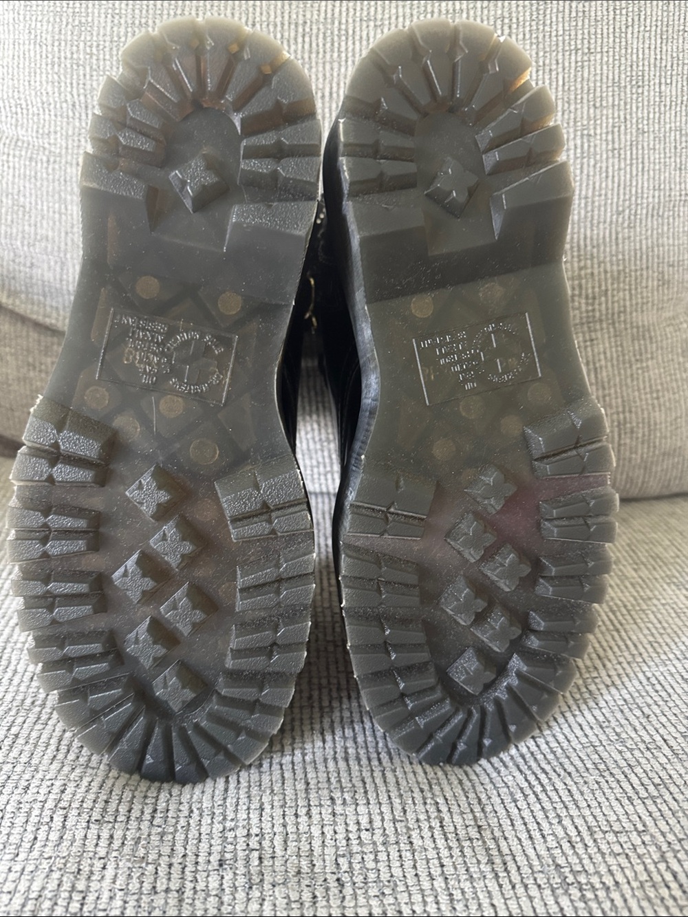 Marc Jacobs X Dr. Martens Black Leather Lace-Up Charm Combat Boots - Picture 13 of 16